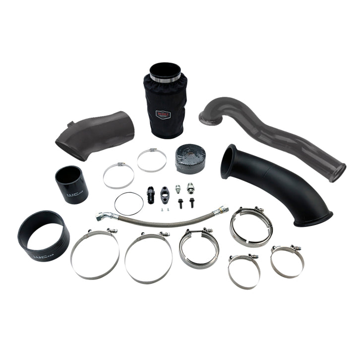 Wehrli 2004.5-07 Cummins 5.9L S400 High Mount Turbo 2nd Gen Swap Kit - Cat Yellow
