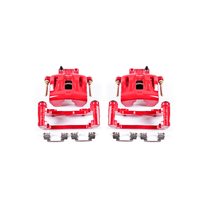 Power Stop 05-11 Chrysler 300 Front Red Calipers w/Brackets - Pair