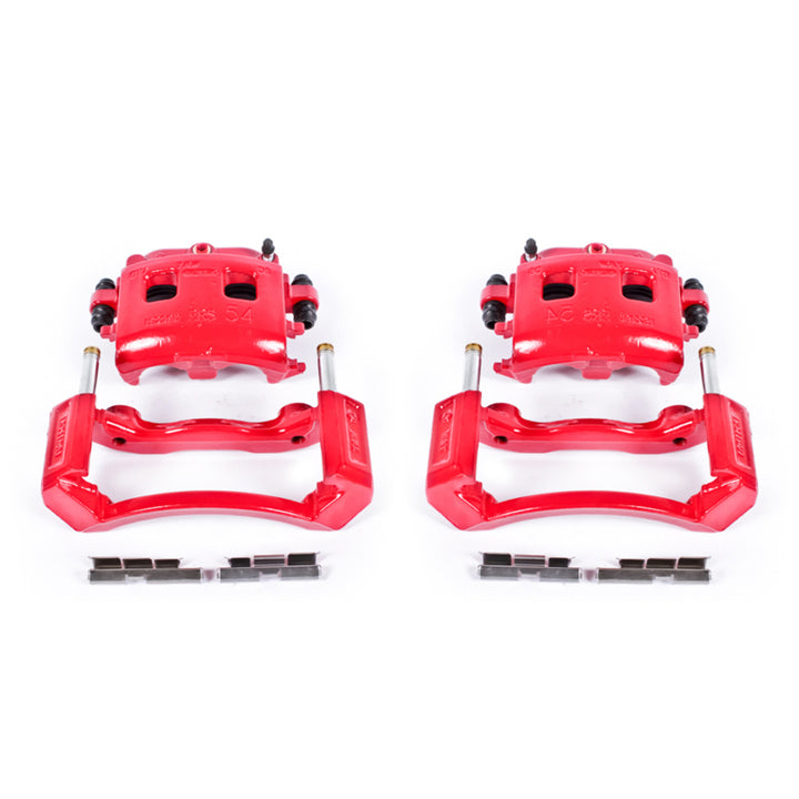 Power Stop 02-05 Dodge Ram 1500 Front Red Calipers w/Brackets - Pair