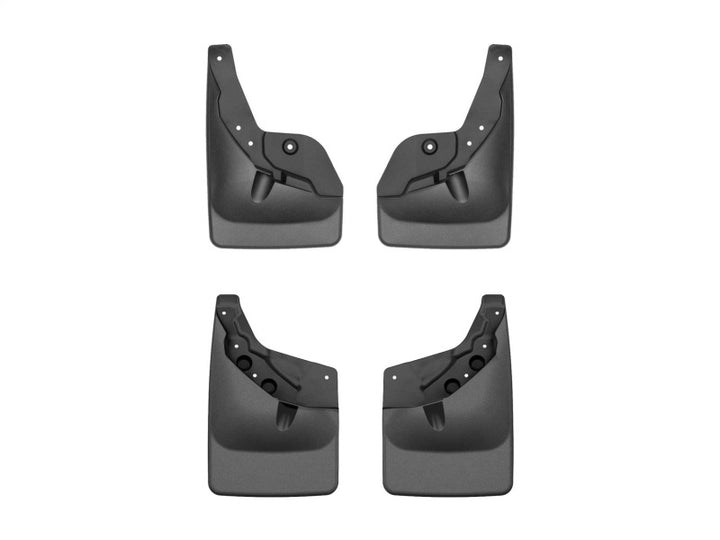 WeatherTech 24-25 Toyota Tacoma w/o Fender Flares Front & Rear No Drill MudFlaps - Black