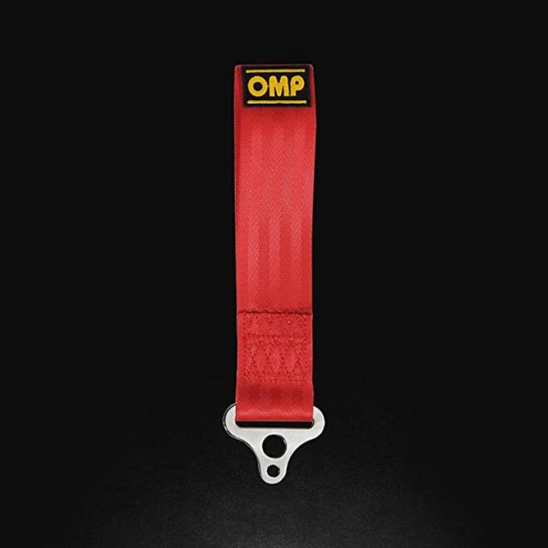 OMP Tow Hook Stainless Internal Diameter 100 mm - Medium Material (Red)
