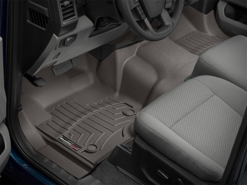 WeatherTech 2018+ Buick Enclave Front FloorLiners - Cocoa