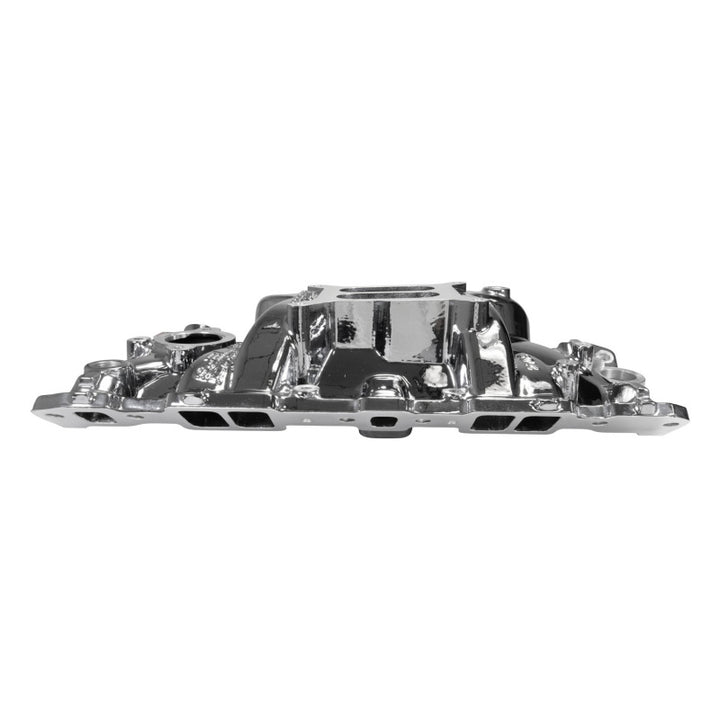 Edelbrock Chevy SB Performer EPS Intake Manifold w/ Oil Fill Tube - Chrome Plasma
