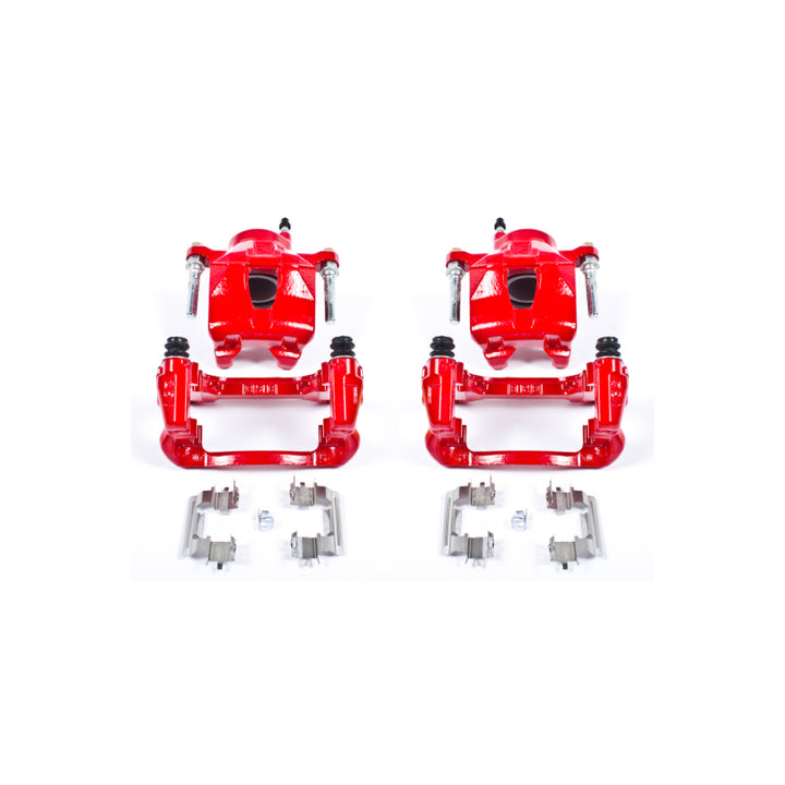 Power Stop 05-10 Scion tC Front Red Calipers w/Brackets - Pair