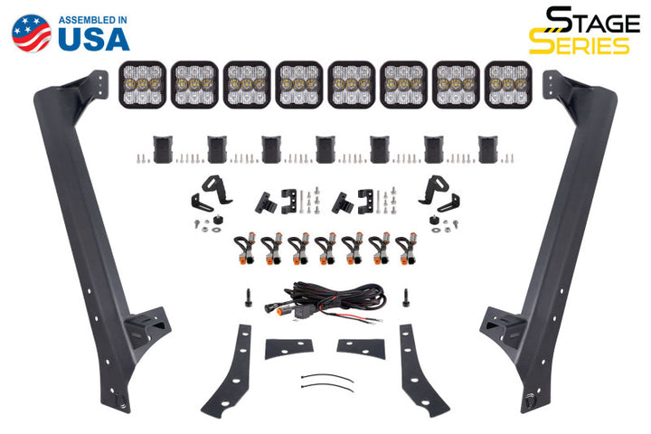 Diode Dynamics Stage Series Windshield Bracket Kit for 07-18 Jeep JK Wrangler (No Lights)