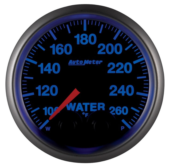 Autometer Elite 52mm 100-260 Degrees F Water Temperature Peak and Warn Gauge w/ Electronic Control