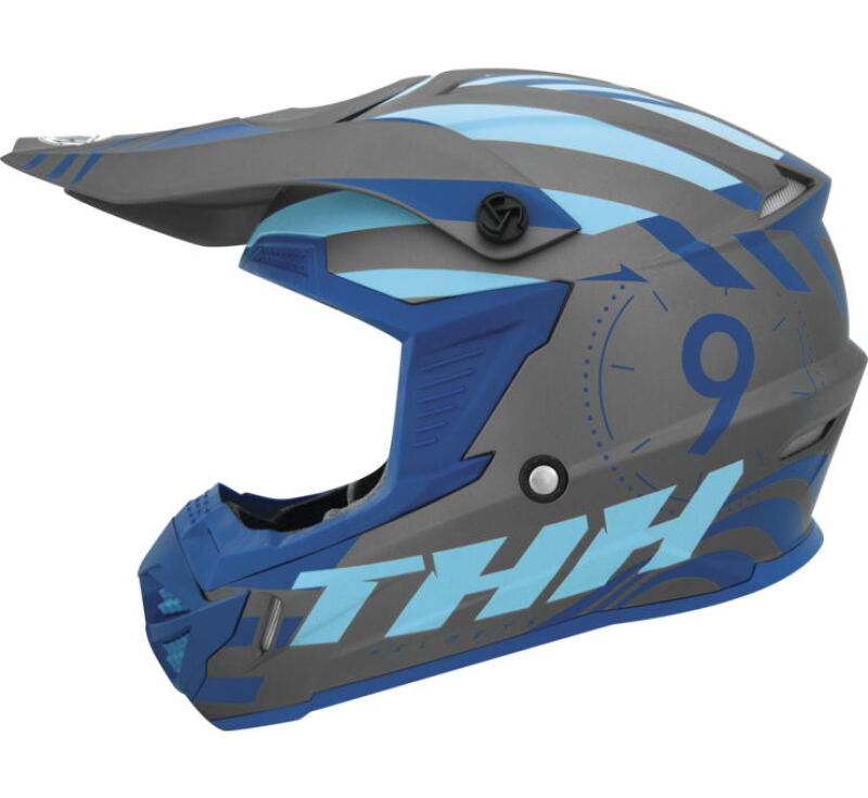 THH Helmets T730X Twister Gray/Blue - Small