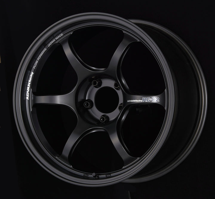 Advan RG-D2 18x9.0 +24 5x114.3 Semi Gloss Black Wheel