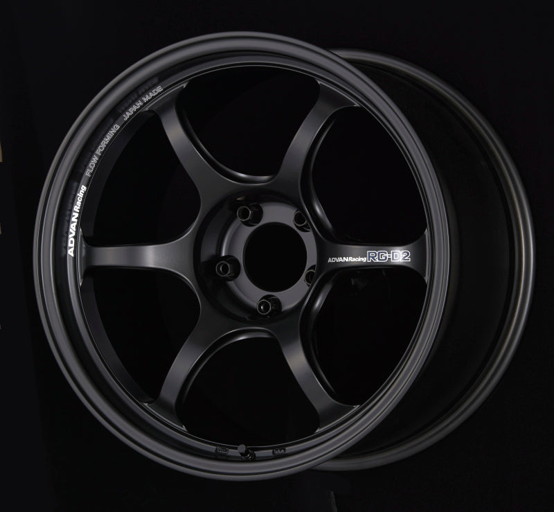 Advan RG-D2 18x8.5 +45 5x114.3 Semi Gloss Black Wheel