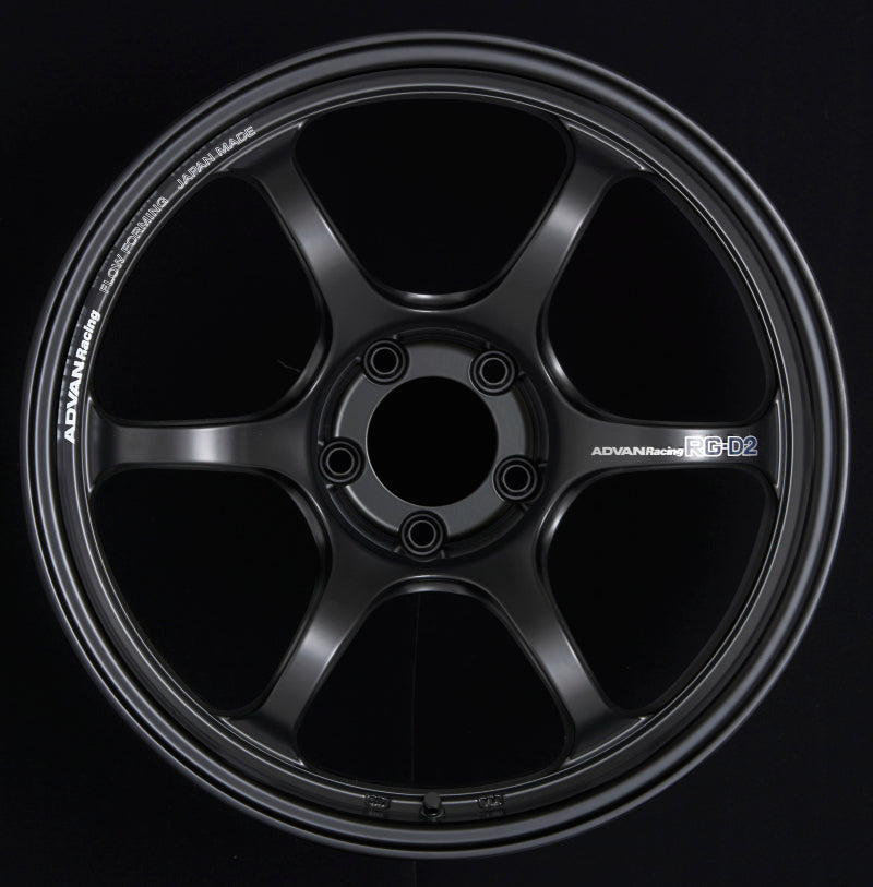 Advan RG-D2 18x9.0 +43 5x114.3 Semi Gloss Black Wheel