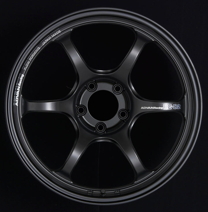 Advan RG-D2 15x8.0 +35 4x100 Semi Gloss Black Wheel