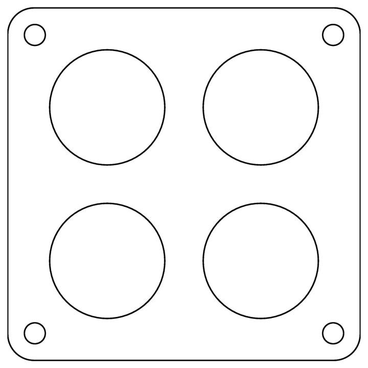 Cometic Holley Dominator 4-Hole .060in Fiber Carburetor Gasket - 2.00in Holes