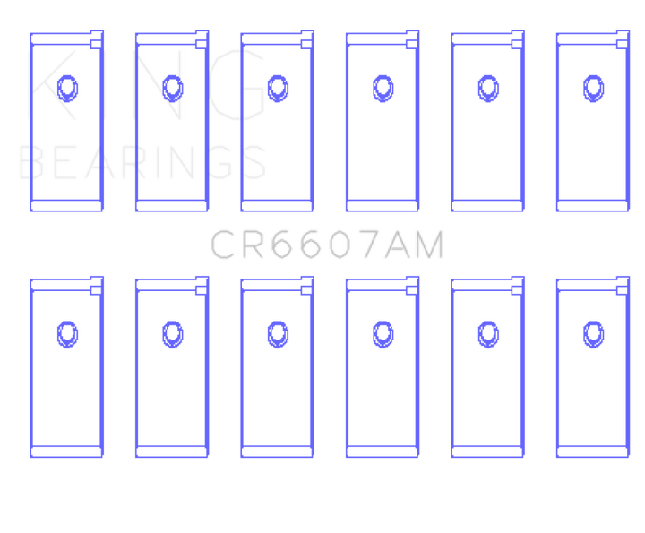 King Engine Bearings Datsun L28 (Size +0.50mm) Connecting Rod Bearing Set