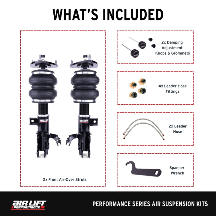Air Lift Performance 19-25 Lexus ES300H/ES350 Front Air Suspension Kit
