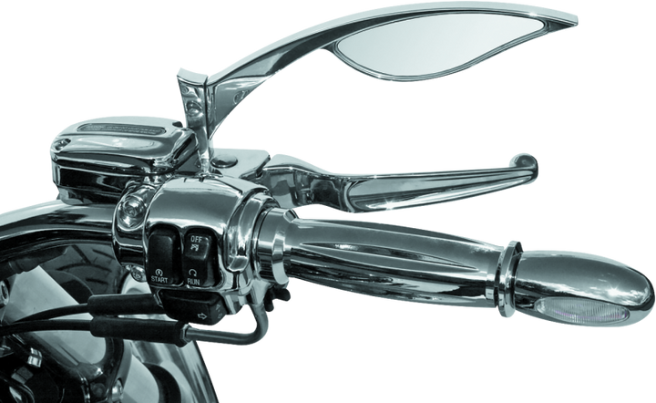 Kuryakyn Bl 1000 7/8-1in Handlebars With Hollow Ends White/Amber Chrome