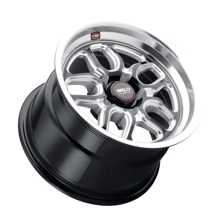 Weld S152 15X10 Laguna Drag 5X120.7 ET50 BS7.5 Gloss Black MIL Dia 78.1