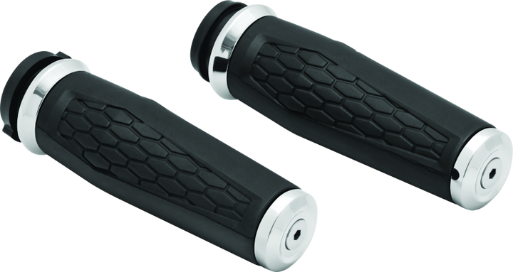 Kuryakyn Hex Grips Thottle-By-Wire Chrome