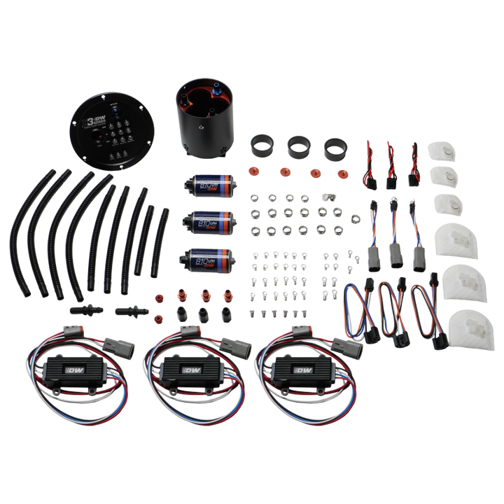 DeatschWerks 09-24 Nissan GT-R R35 X3 Triple Pump Module w/ Triple DW810 Pumps and Controllers