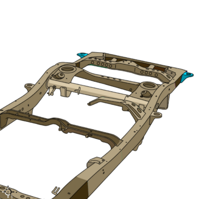 Rustbuster 01-07 Toyota Sequoia Rear Body Mount
