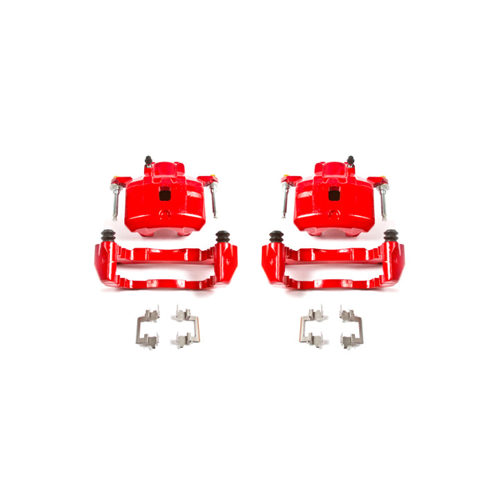 Power Stop 01-05 Chrysler Sebring Front Red Calipers w/Brackets - Pair