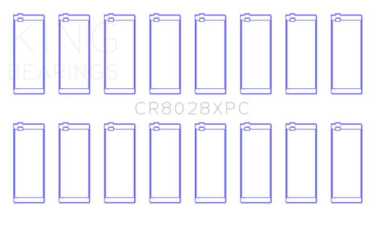 King Engine Bearings Chevrolet Custom Performance (Size STDX) Connecting Rod Bearing Set