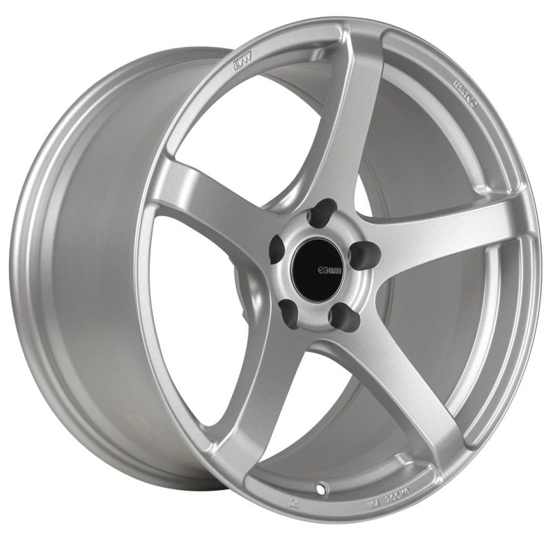 Enkei Kojin 18x8 45mm Offset 5x114.3 Bolt Pattern 72.6mm Bore Dia Matte Silver Wheel