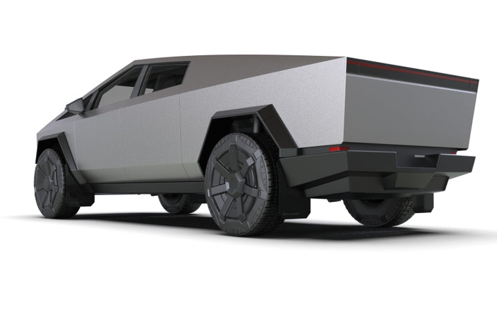 Rally Armor 24-25 Tesla Cybertruck Black UR Mud Flap Silver Logo
