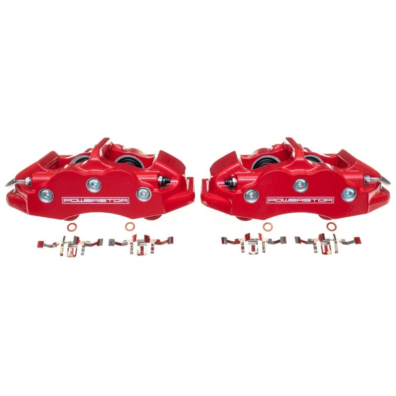 Power Stop 06-13 Chevrolet Corvette Rear Red Calipers - Pair