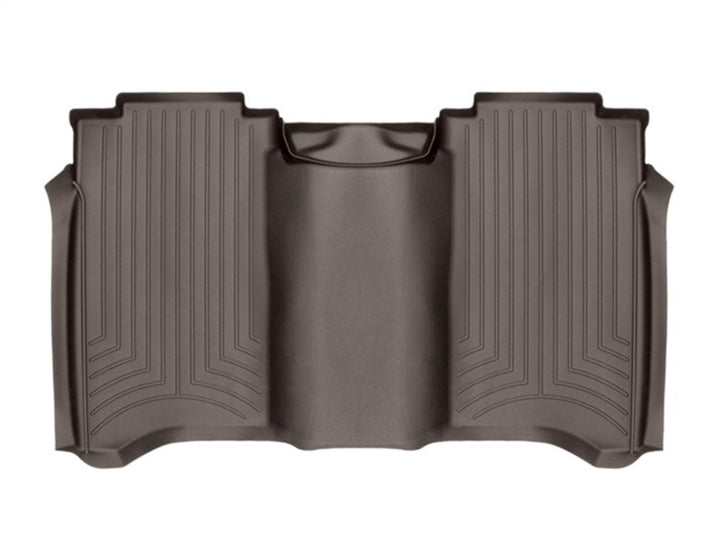 WeatherTech 2017+ Nissan Titan / Titan XD Rear FloorLiner - Cocoa (Crew Cab; Fits Both Vinyl/Carpet)