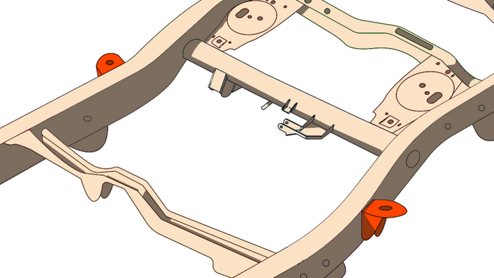 Rust Buster 4Runner & FJ Cruiser Middle Body Frame Mount