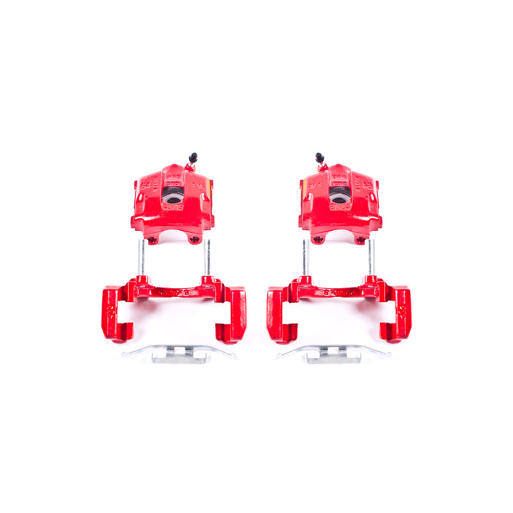 Power Stop 01-05 BMW 320i Rear Red Calipers w/Brackets - Pair