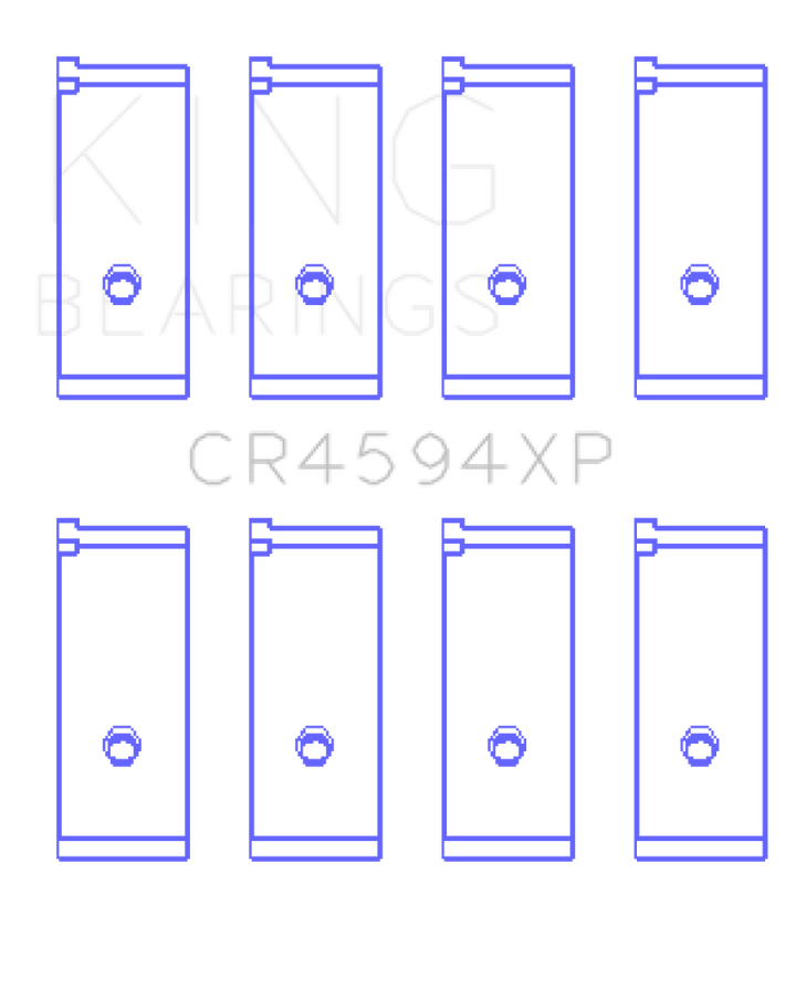 King Engine Bearings Suzuki M16A (Size .026) Connecting Rod Bearings (Set of 4)