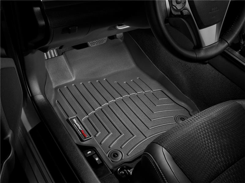 WeatherTech 14+ Chevrolet Silverado Front Rear & Rear FloorLiner - Black