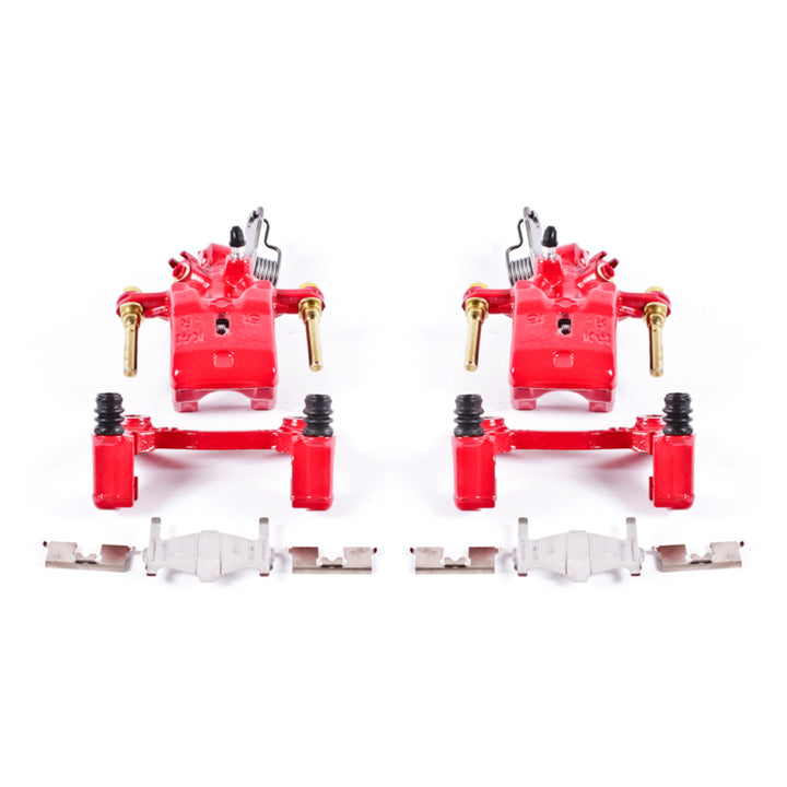 Power Stop 96-01 Infiniti I30 Rear Red Calipers w/Brackets - Pair