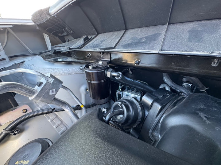 J&L 22-25 Nissan Pathfinder / 22-24 Infiniti QX60 3.5L PCV Side Oil Separator 3.0 - Blk Anodized
