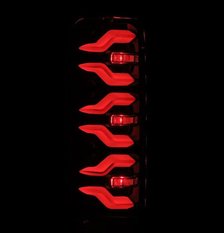 AlphaRex 87-96 Ford Bronco/F-150 Luxx-Series LED Tail Lights - Alpha-Black