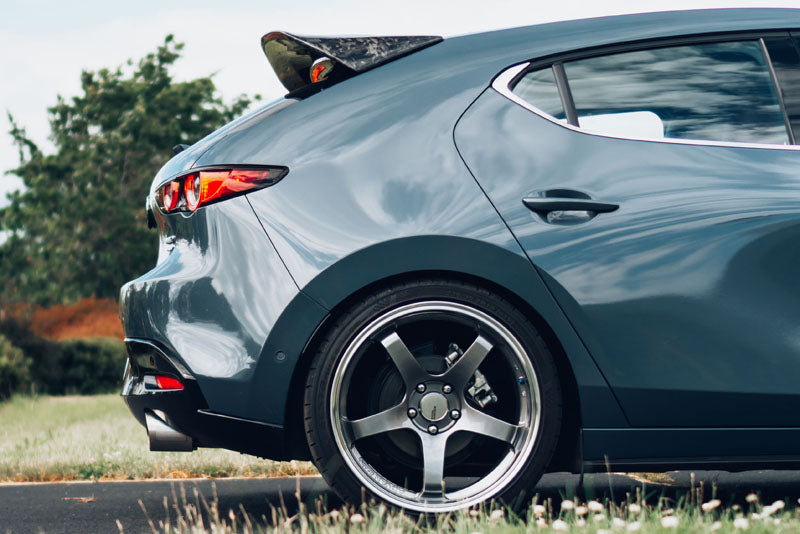 CorkSport NotSoLow black lowering springs for the 2021-2025 Mazda 3 Turbo