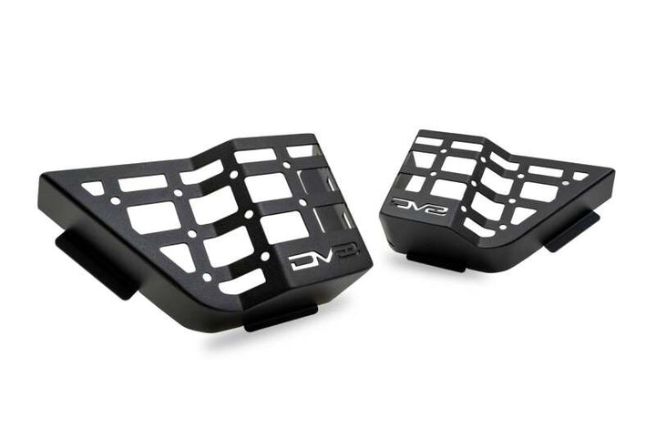 DV8 Offroad 11-18 Jeep Wrangler JK 4 Door Only Rear Door Pocket Molle Panels - Black