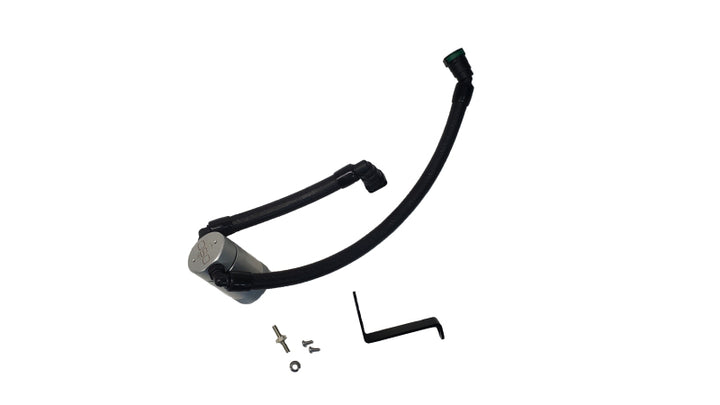 J&amp;L 2024-2025 Ford Mustang GT w/ Whipple Supercharger Oil Separator 3.0 PCV Side - Clear Anodize