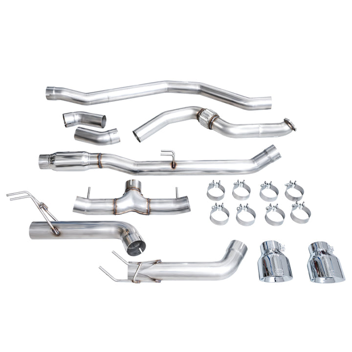 AWE Tuning 22+ Honda Civic Si/Acura Integra Track Edition Cat-Back Exhaust - Dual Chrome Silver Tips