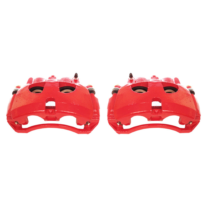 Power Stop 09-10 Dodge Ram 2500 Front Red Calipers w/Brackets - Pair