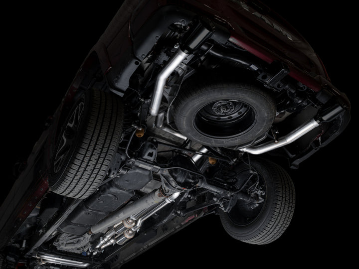 AWE Tuning 25+ RAM 1500 3.0TT 0FG Cat-Back Touring Exhaust - Diamond Black Tips