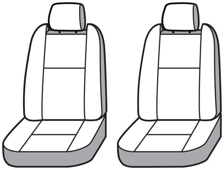 Covercraft 11-23 Dodge Charger Endura PrecisionFit Custom Front Row Seat Covers - Black/Black