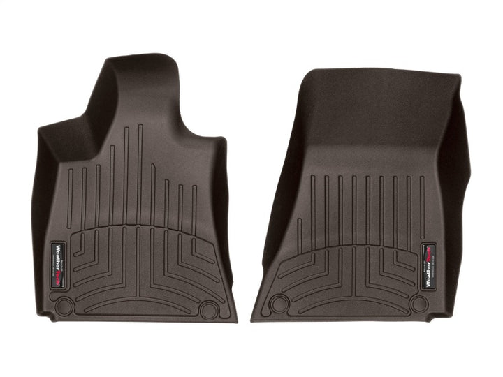 WeatherTech 2016+ Maserati Quattroporte Front FloorLiner - Cocoa (1 Grommet Style)