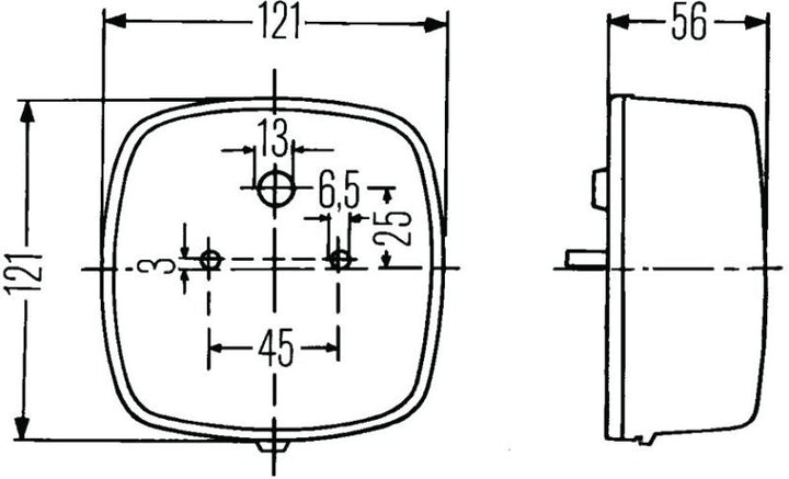 Hella 2578 Stop / Turn / Tail / License Plate Lamp