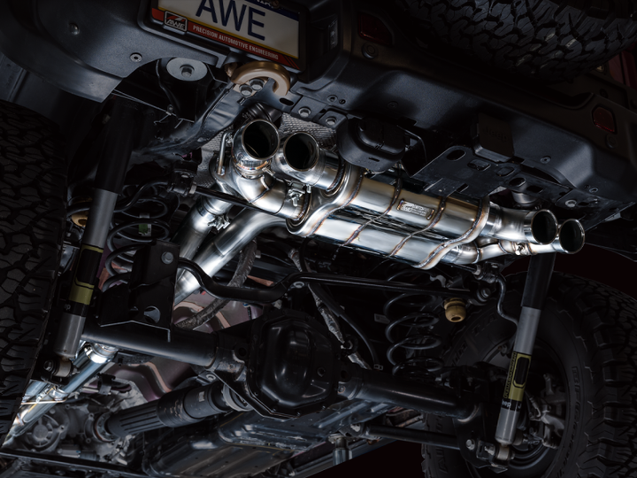 AWE Tuning 21+ Wrangler 392 Switchpath Cat-Back Exhaust- Quad BashGuards