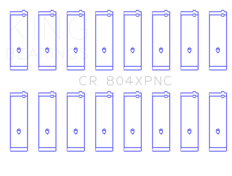 King Engine Bearings Ford 260CI/289CI/302 5.0 Windsor Connecting Rod Bearing Set