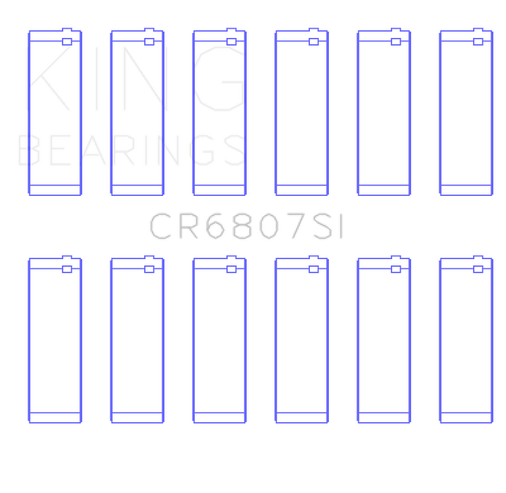 King Engine Bearings Ford V6 Triton/Ohv (Od+.002in) (Size +0.25mm) Connecting Rod Bearing Set