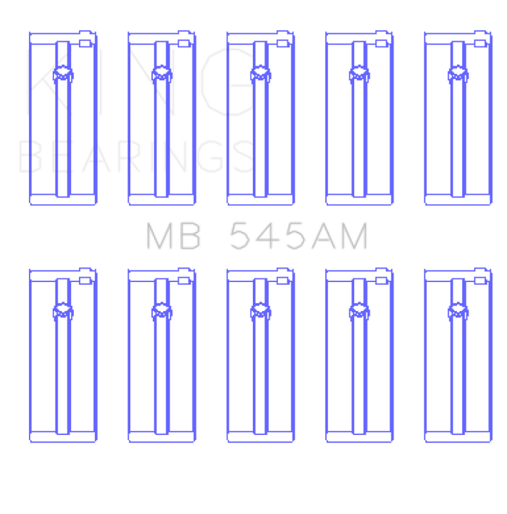 King Engine Bearings Ford N4A/Ne/L/N/Jcc/Lcj/Lse (Size +0.25mm) Main Bearing Set
