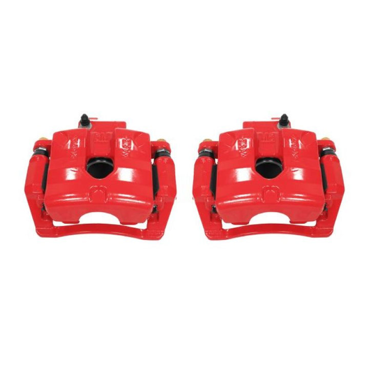 Power Stop 10-11 Cadillac SRX Rear Red Calipers w/Brackets - Pair